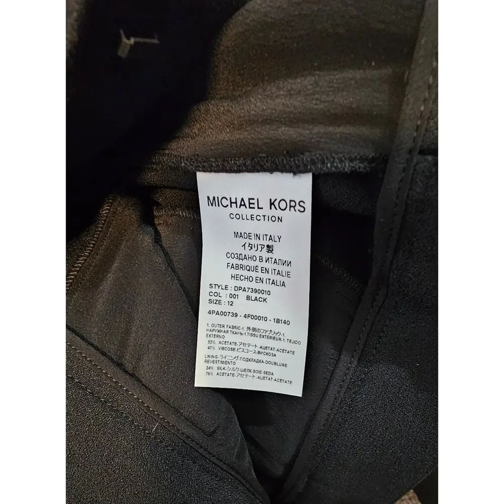 Michael Kors‎ Haylee Double Crepe Sablé Flared Women Trousers  Size 12